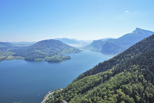 Landschaftsfoto mit Blick auf den Mondsee Landschaftsfoto mit Blick auf den Mondsee