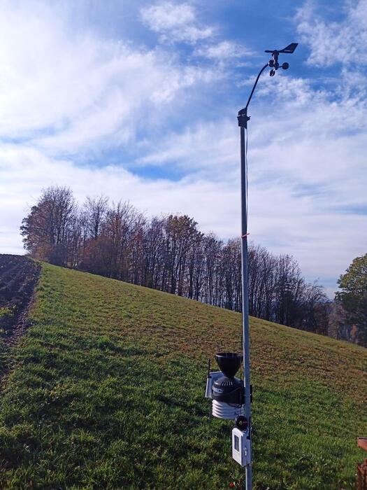 Wetterstation in der Landschaft